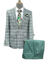 TCW | 2pc. Plaid Suit (Solid Pants)