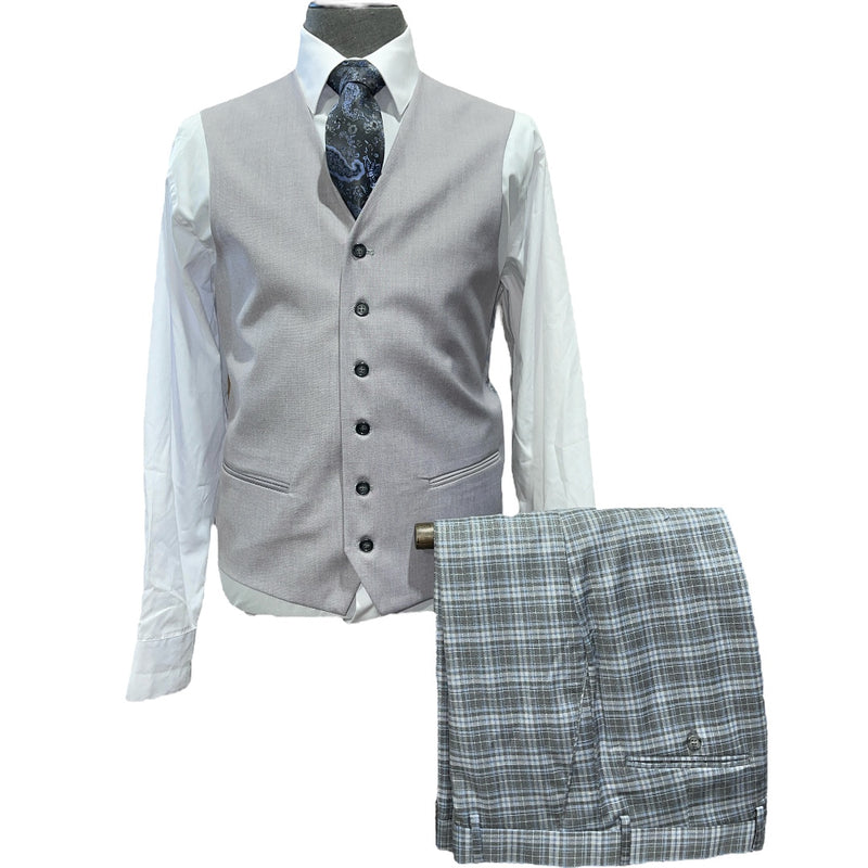 3pc. Plaid Suit | M2105