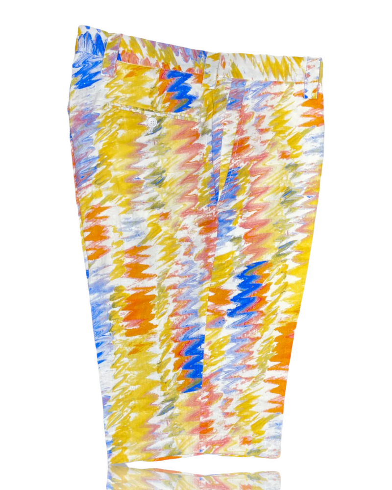 Luxury Linen Shorts | Yellow | P21907