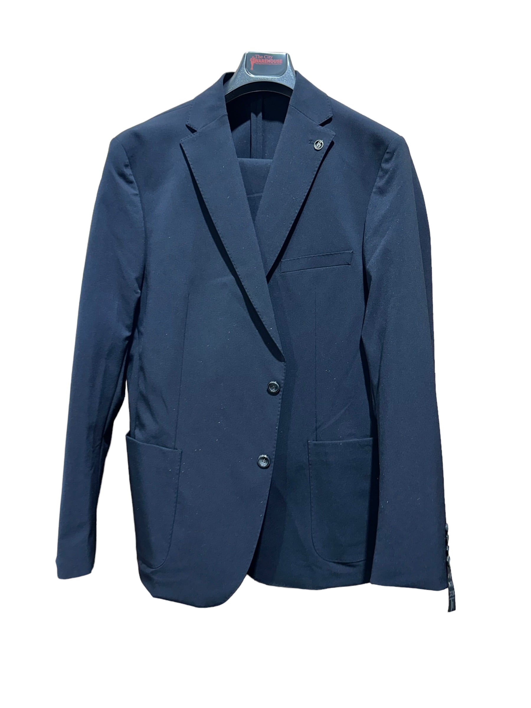 2pc Stretch Lightweight Suit | Black-The City Warehouse-Menswear