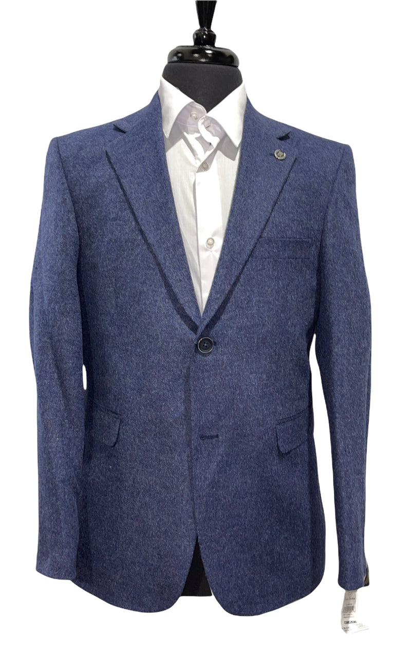 Wool Sport Jacket-Navy