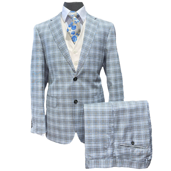 3pc. Plaid Suit | M2105