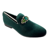 Rhinestone Buckle Loafer | Fabio