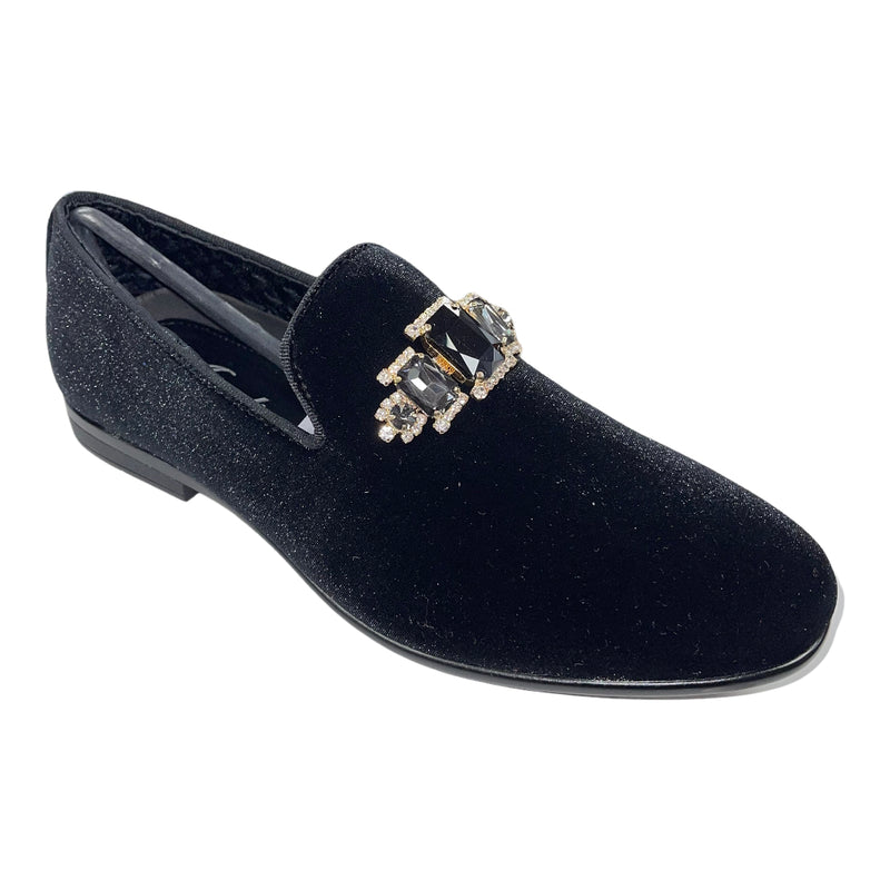 Rhinestone Buckle Loafer | Fabio