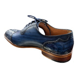 Ostrich Cap Toe | Hand Painted | 100% Leather