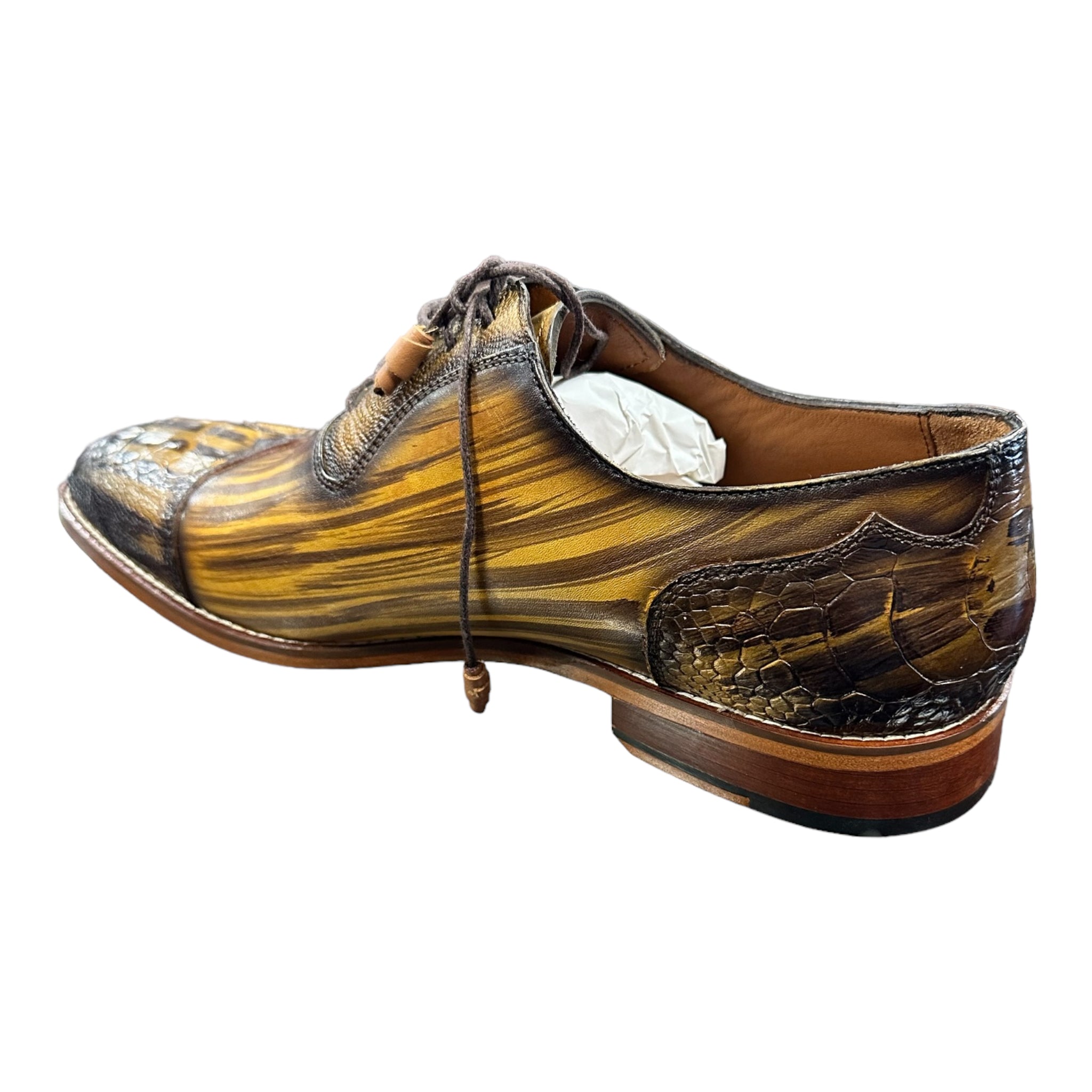 Ostrich Cap Toe | Hand Painted | 100% Leather-The City Warehouse-Menswear