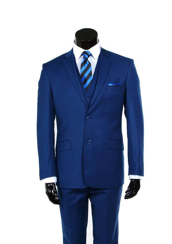 3pc Suit-Indigo (Modern Fit)