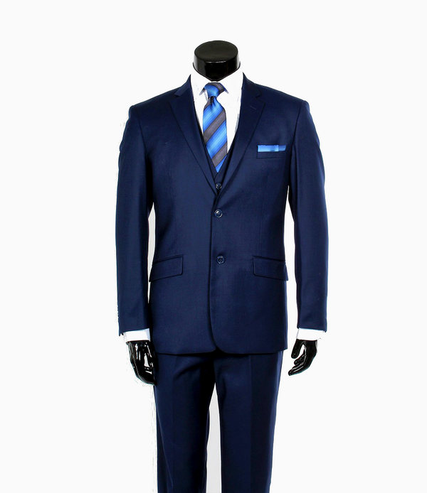 3pc Suit-Navy (Modern Fit)