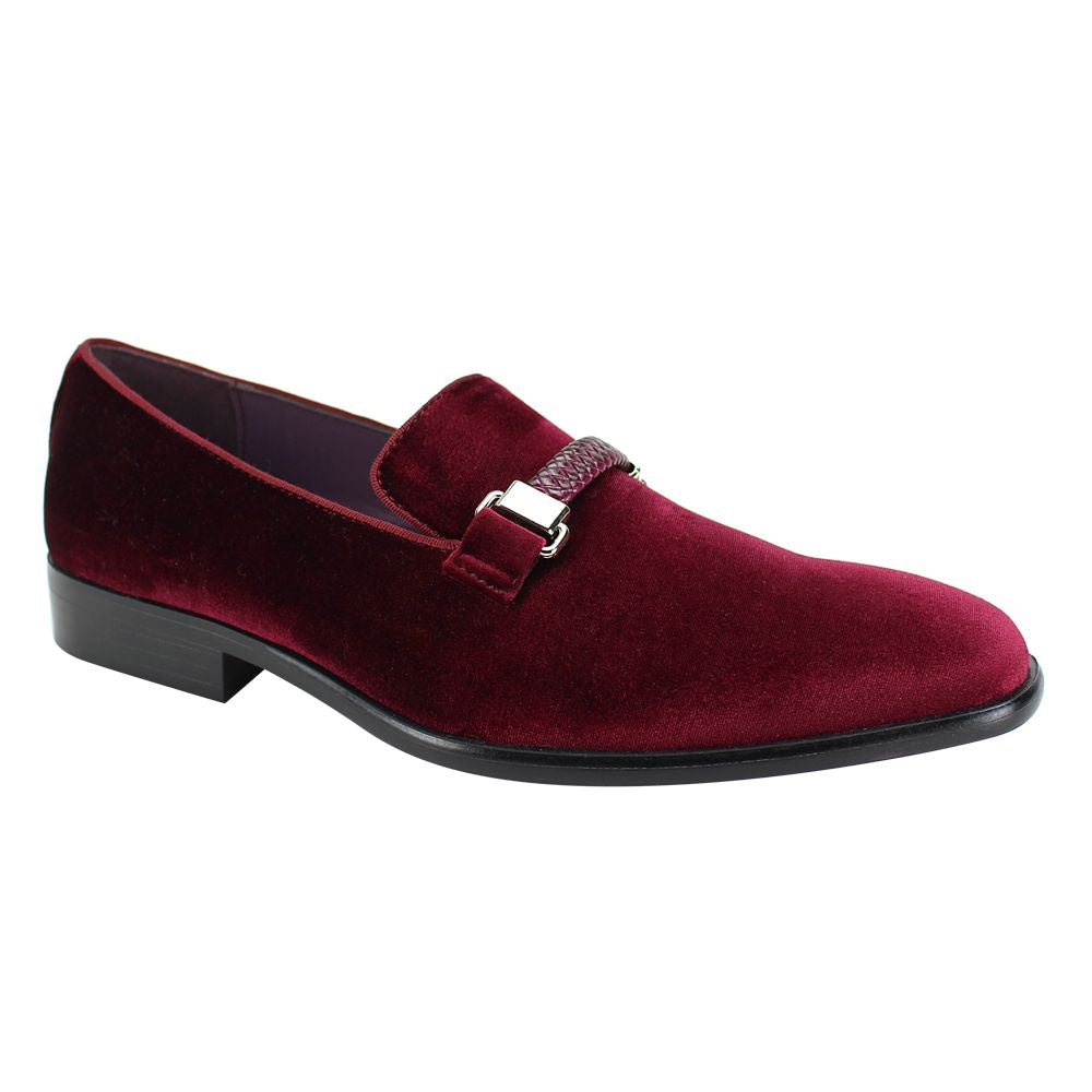 Velvet Loafer-#6753 - Wine